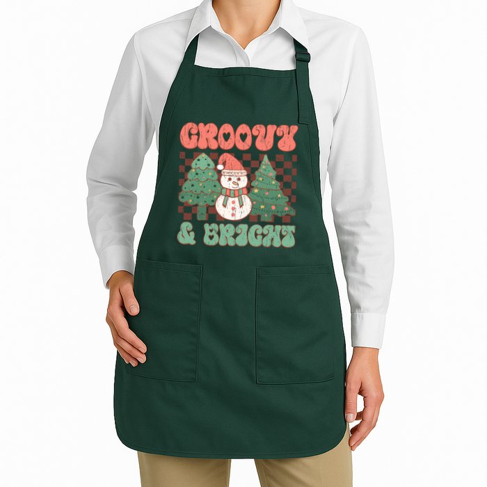 Groovy And Bright Snowman Christmas Tree Apron