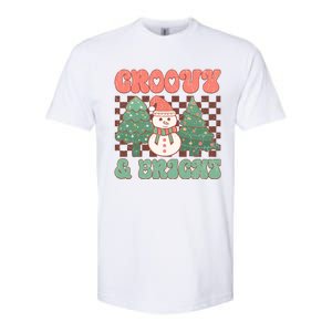 Groovy And Bright Snowman Christmas Tree Softstyle® CVC T-Shirt