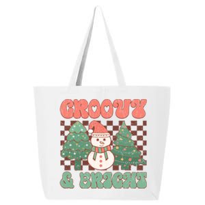 Groovy And Bright Snowman Christmas Tree 25L Jumbo Tote