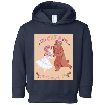 Grin And Bear It Toddler Hoodie