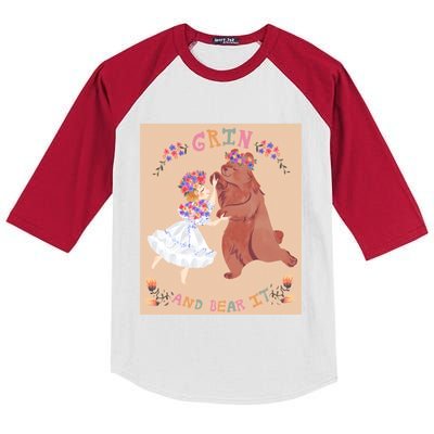 Grin And Bear It Kids Colorblock Raglan Jersey