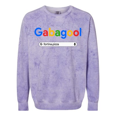 Gabagool Fortina Pizza Colorblast Crewneck Sweatshirt