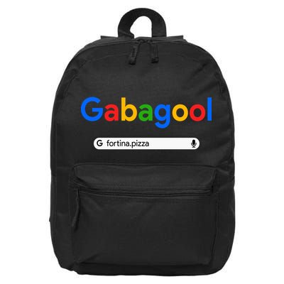Gabagool Fortina Pizza 16 in Basic Backpack