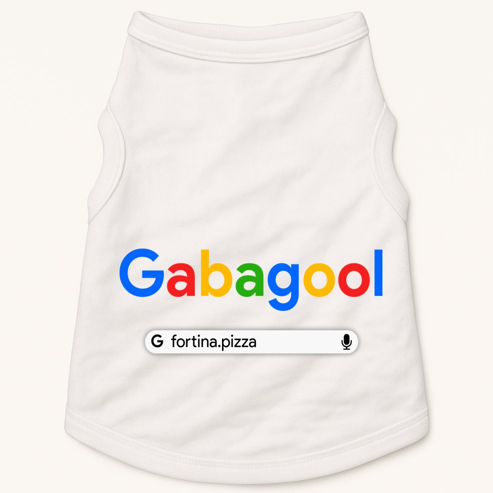 Gabagool Fortina Pizza Doggie Tank