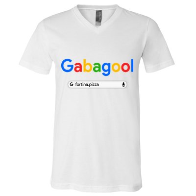 Gabagool Fortina Pizza V-Neck T-Shirt