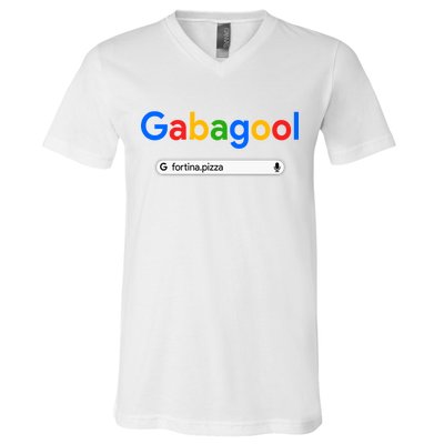 Gabagool Fortina Pizza V-Neck T-Shirt