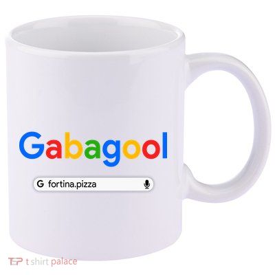 Gabagool Fortina Pizza 11oz C Handle Ceramic Mug