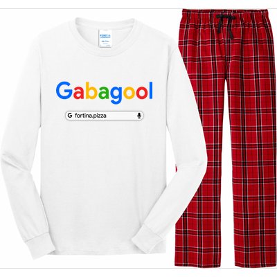 Gabagool Fortina Pizza Long Sleeve Pajama Set