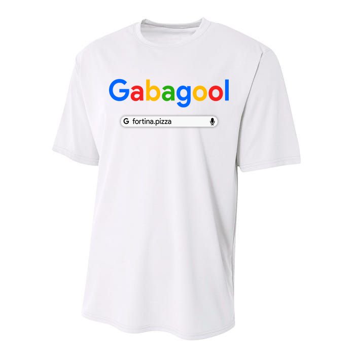 Gabagool Fortina Pizza Performance Sprint T-Shirt