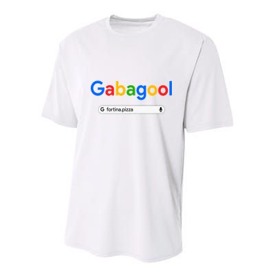 Gabagool Fortina Pizza Youth Performance Sprint T-Shirt