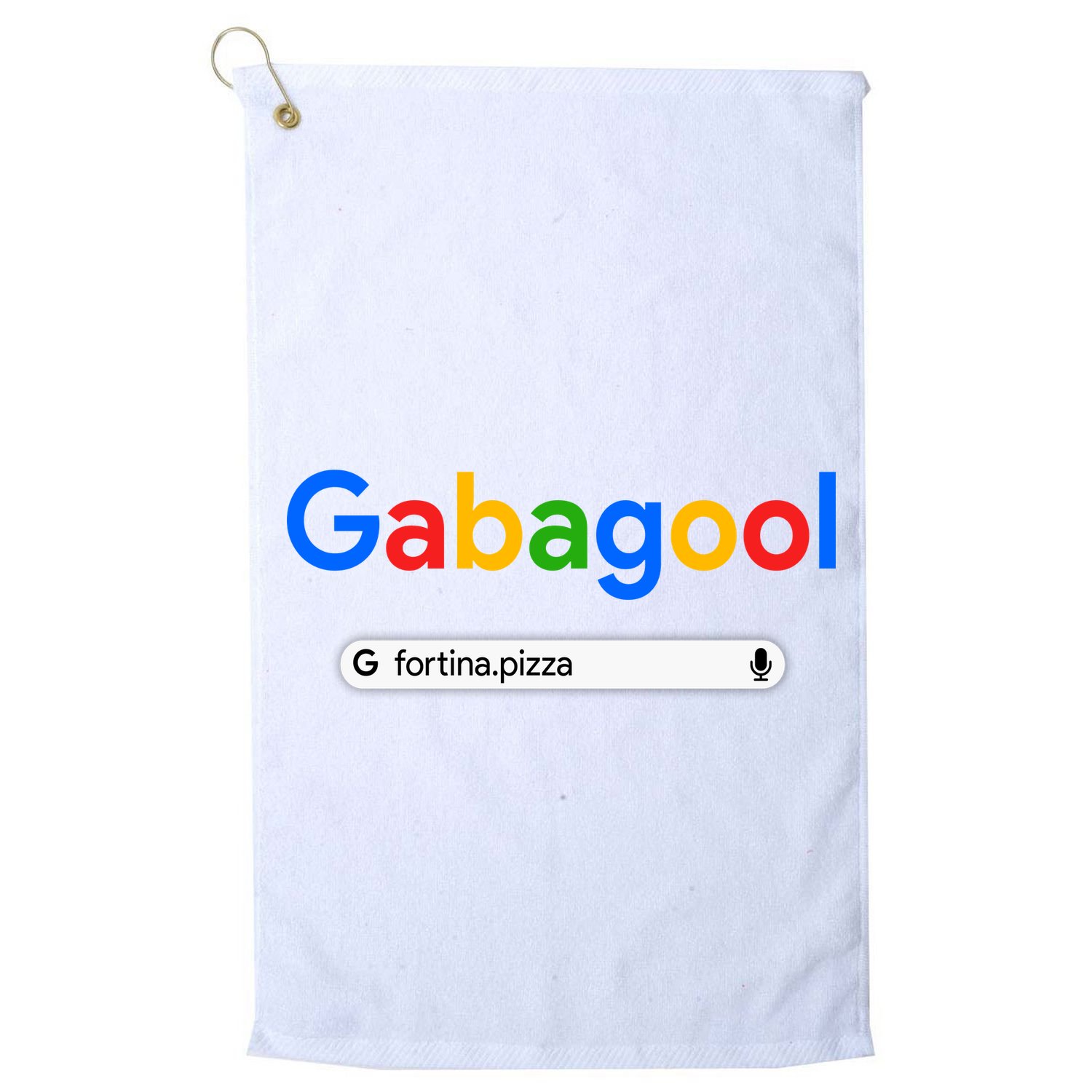 Gabagool Fortina Pizza Golf Towel