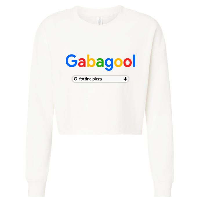 Gabagool Fortina Pizza Cropped Pullover Crew