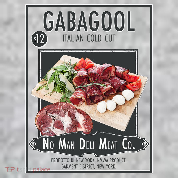 Gabagool No Man Deli Meat Co Tall T-Shirt