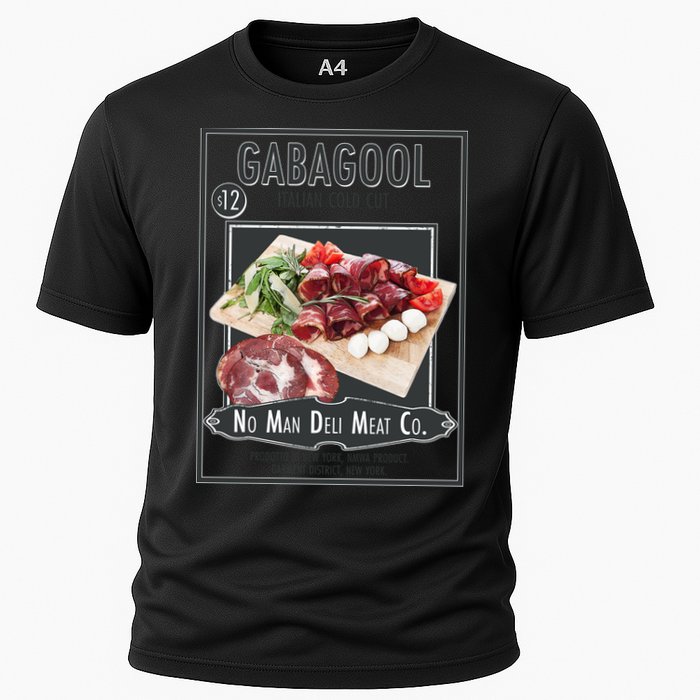 Gabagool No Man Deli Meat Co Cooling Performance Crew T-Shirt