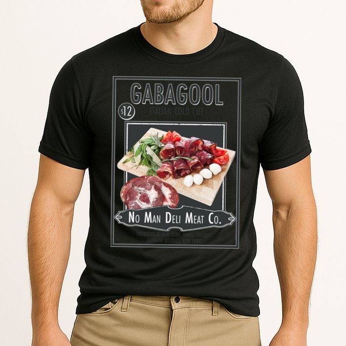 Gabagool No Man Deli Meat Co Cooling Performance Crew T-Shirt