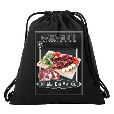 Gabagool No Man Deli Meat Co Drawstring Bag