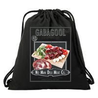 Gabagool No Man Deli Meat Co Drawstring Bag