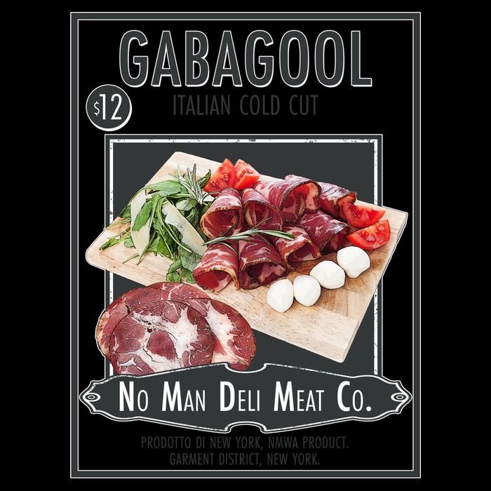Gabagool No Man Deli Meat Co Drawstring Bag