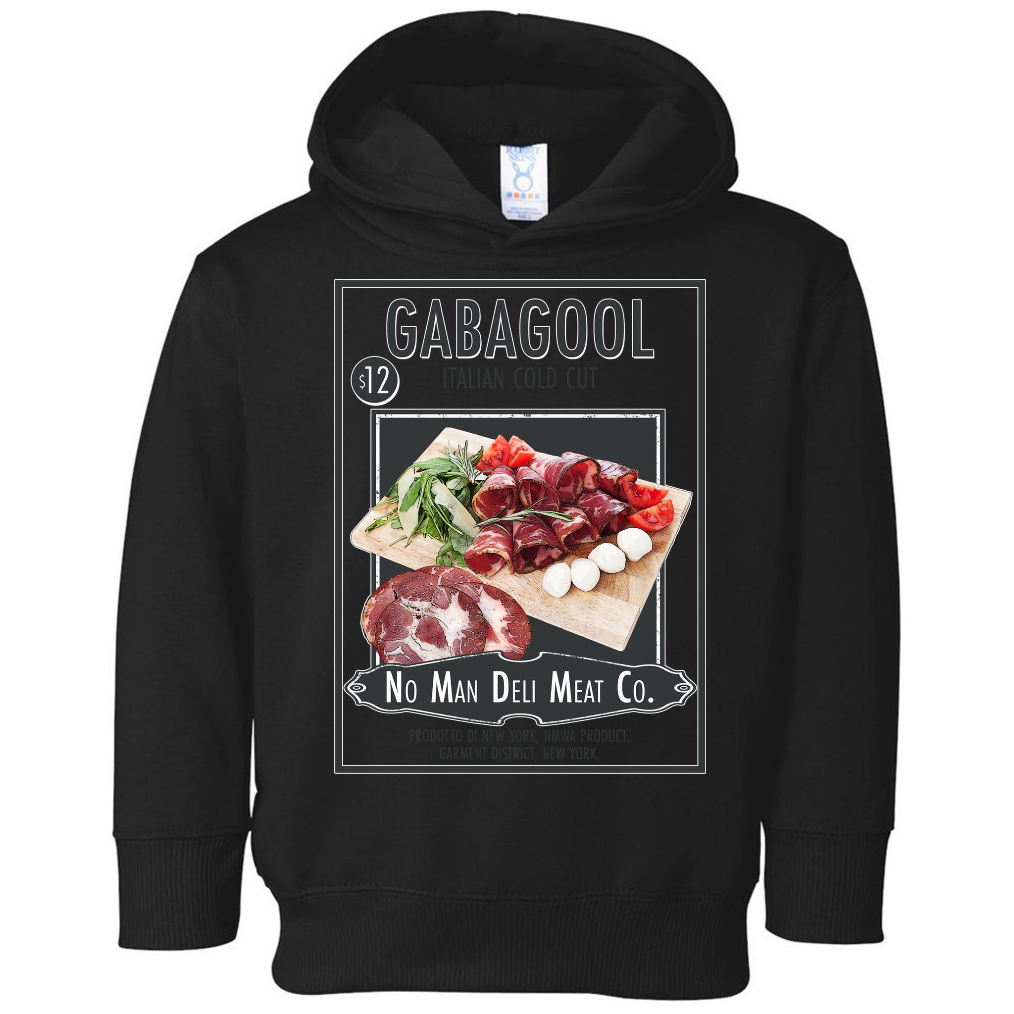 Gabagool No Man Deli Meat Co Toddler Hoodie