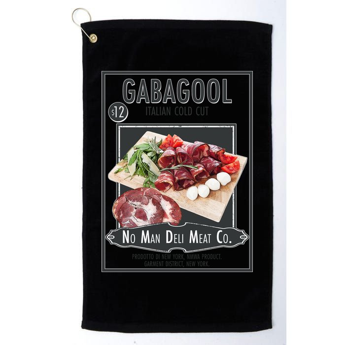 Gabagool No Man Deli Meat Co Golf Towel
