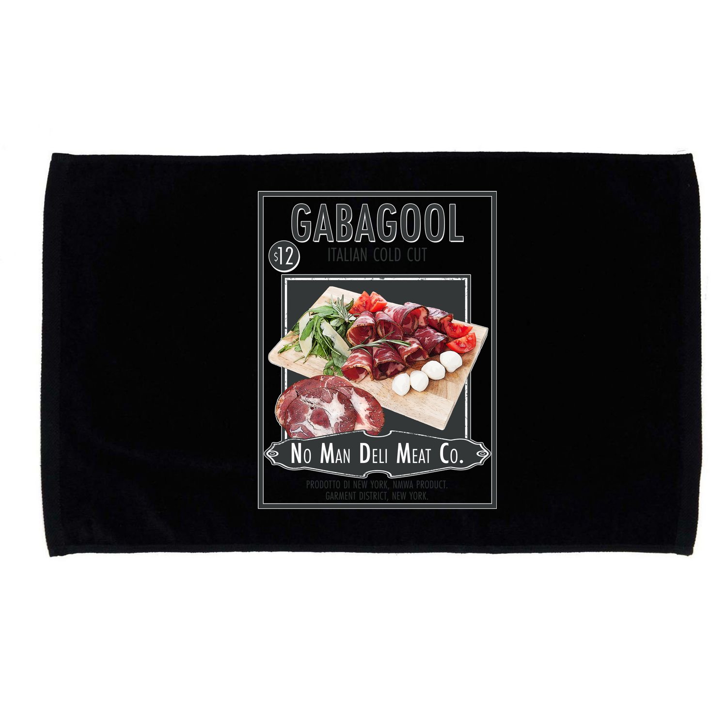Gabagool No Man Deli Meat Co Microfiber Hand Towel