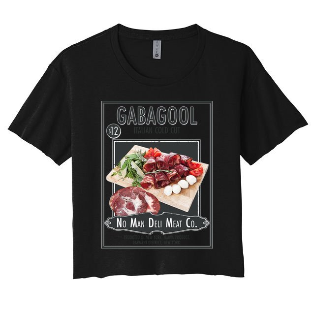 Gabagool No Man Deli Meat Co Crop Top