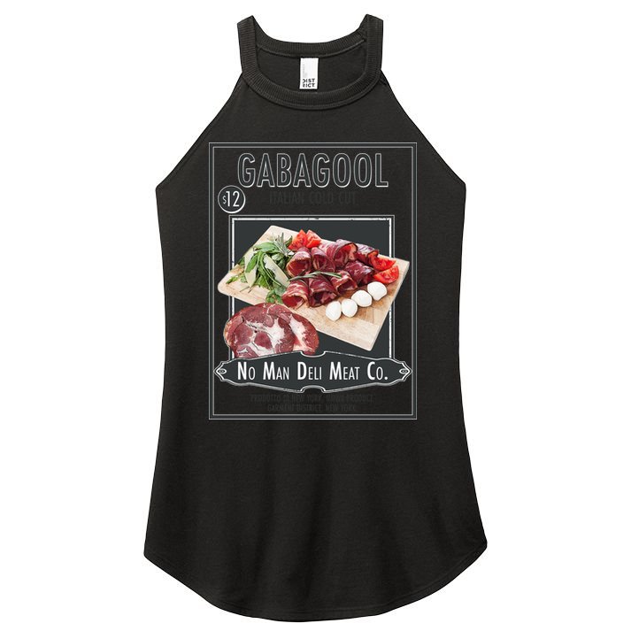 Gabagool No Man Deli Meat Co Women's Perfect Tri Rocker Tank