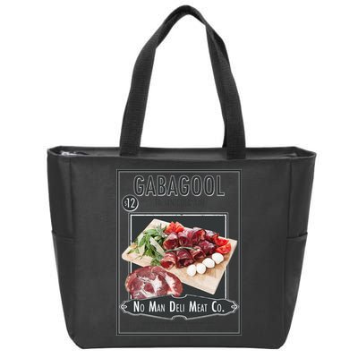 Gabagool No Man Deli Meat Co Zip Tote Bag