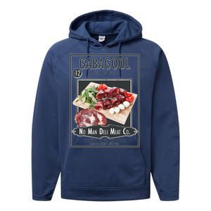 Gabagool No Man Deli Meat Co Performance Fleece Hoodie