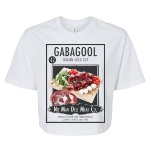 Gabagool No Man Deli Meat Co Bella+Canvas Jersey Crop Tee