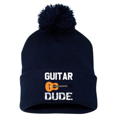 Guitars Acoustic Classical Gift Tee Pom Pom 12in Knit Beanie