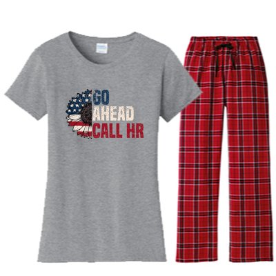 Go Ahead Call Hr Women's Flannel Pajama Set