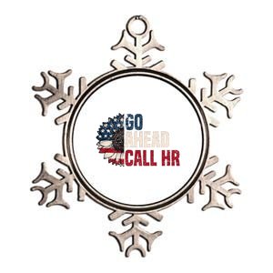 Go Ahead Call Hr Metallic Star Ornament