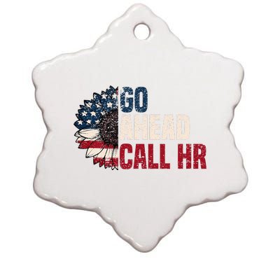 Go Ahead Call Hr Ceramic Star Ornament