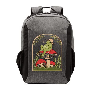 Goblincore Aesthetic Cottagecore Cute Frog On Mushroom Vector Backpack