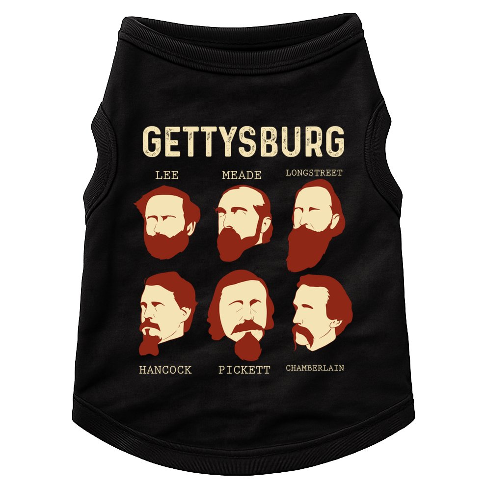 Gettysburg American Civil War Reenactt Reenactor Meaningful Gift Doggie Tank