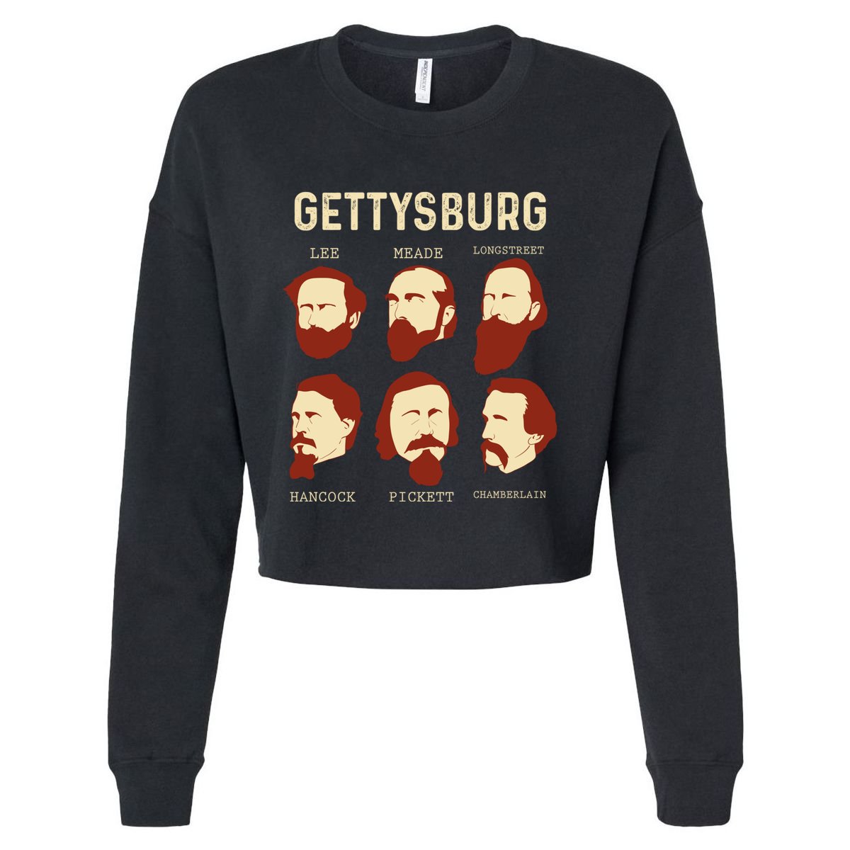 Gettysburg American Civil War Reenactt Reenactor Meaningful Gift Cropped Pullover Crew