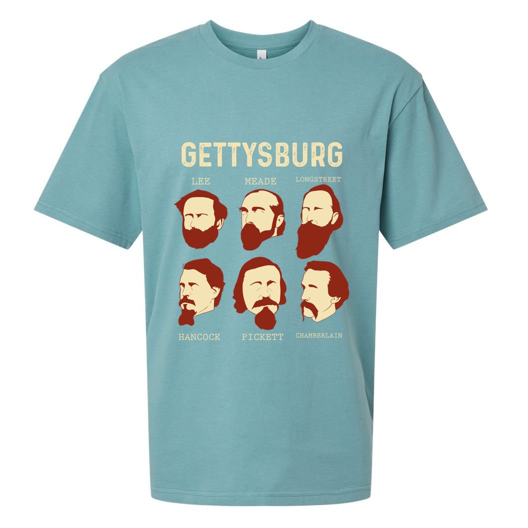 Gettysburg American Civil War Reenactt Reenactor Meaningful Gift Sueded Cloud Jersey T-Shirt