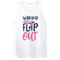 Gymnast And Cheerleader Design Warning I Might Flip Out PosiCharge Competitor Tank