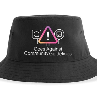 Goes Against Community Guidelines Sustainable Bucket Hat