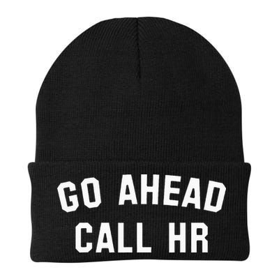 Go Ahead Call Hr! Joking Fun Hr Beanie