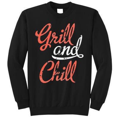 Grill And Chill Bbq Food Lovers Bbq Sweatshirt