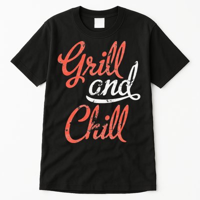 Grill And Chill Bbq Food Lovers Bbq Tall T-Shirt