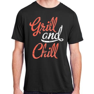 Grill And Chill Bbq Food Lovers Bbq Adult ChromaSoft Performance T-Shirt