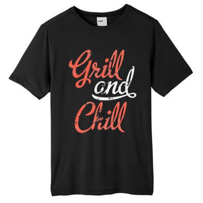 Grill And Chill Bbq Food Lovers Bbq Tall Fusion ChromaSoft Performance T-Shirt