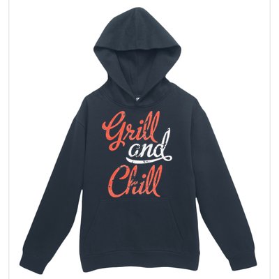 Grill And Chill Bbq Food Lovers Bbq Urban Pullover Hoodie