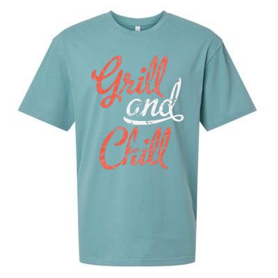 Grill And Chill Bbq Food Lovers Bbq Sueded Cloud Jersey T-Shirt