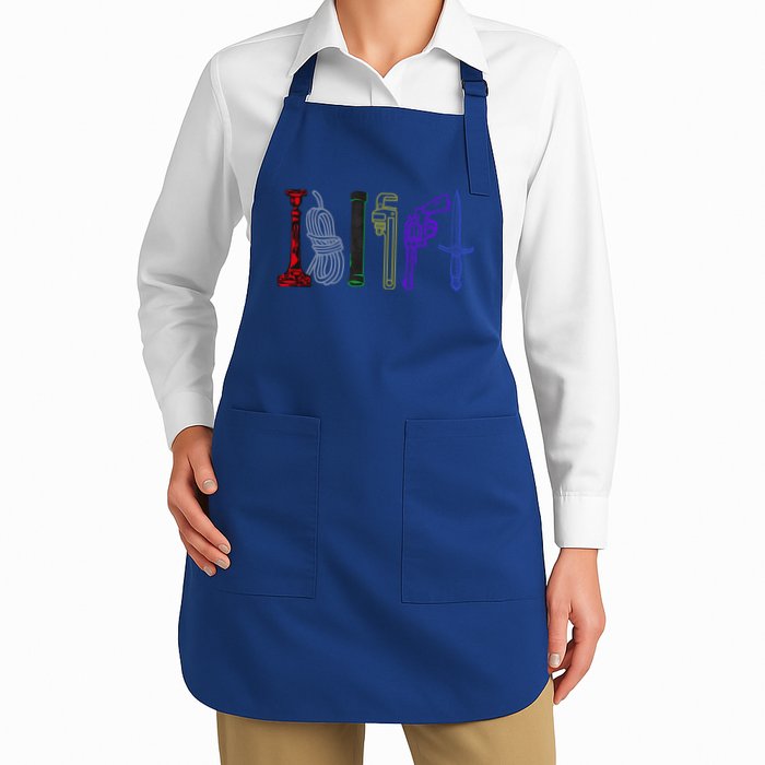 Get A Clue Full-Length Apron With Pockets
