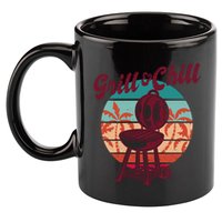 Grill And Chill Vacation Retro Sunset 11oz C Handle Ceramic Mug