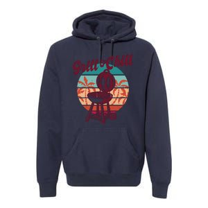 Grill And Chill Vacation Retro Sunset Premium Hoodie